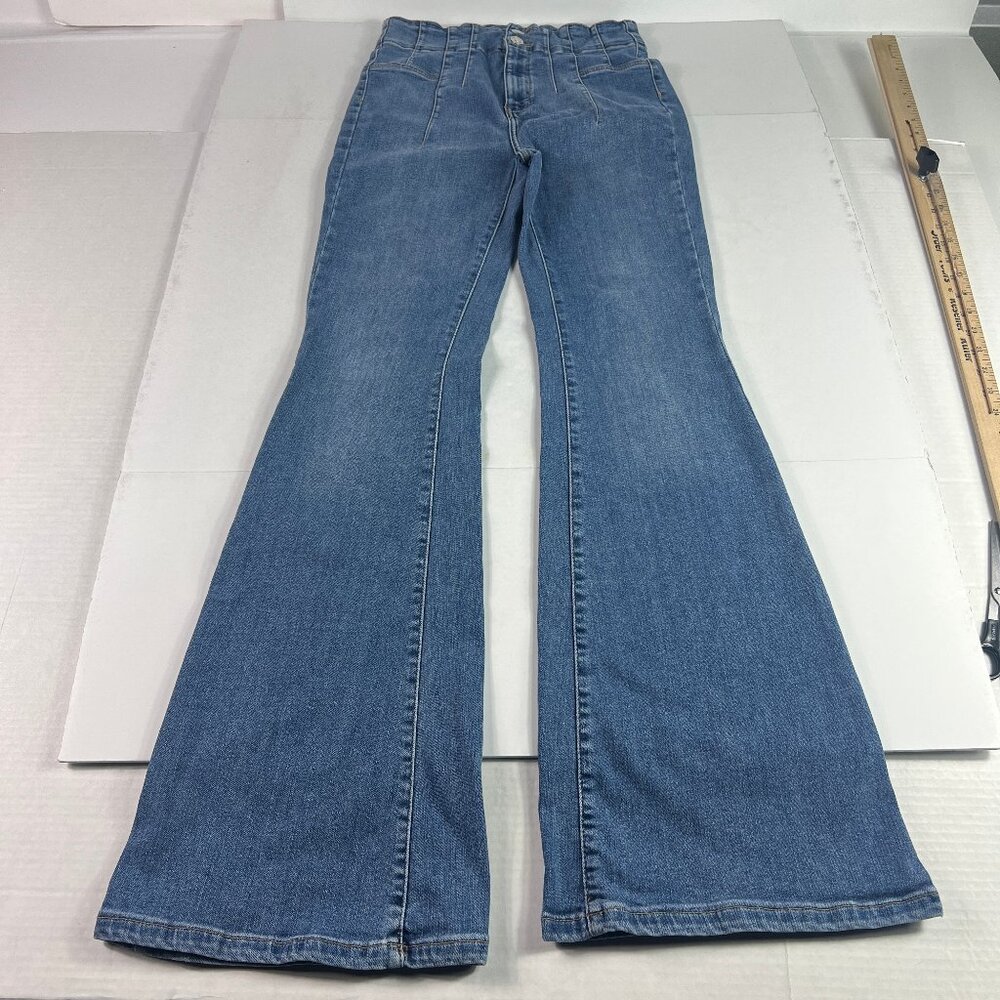 We The Free Jeans Women's 27x31* Jayde High Rise Flare Blue Stretch Denim Tag 28